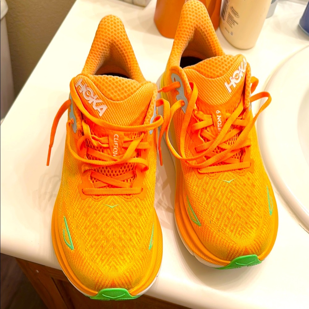 Hoka men Orange Running Shoes